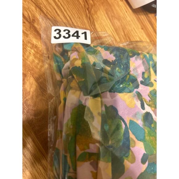 LOGO Women Tunic Top L Colorful Abstract‎ Whimsical Artsy Asymmetrical Hem Boho - Picture 11 of 11